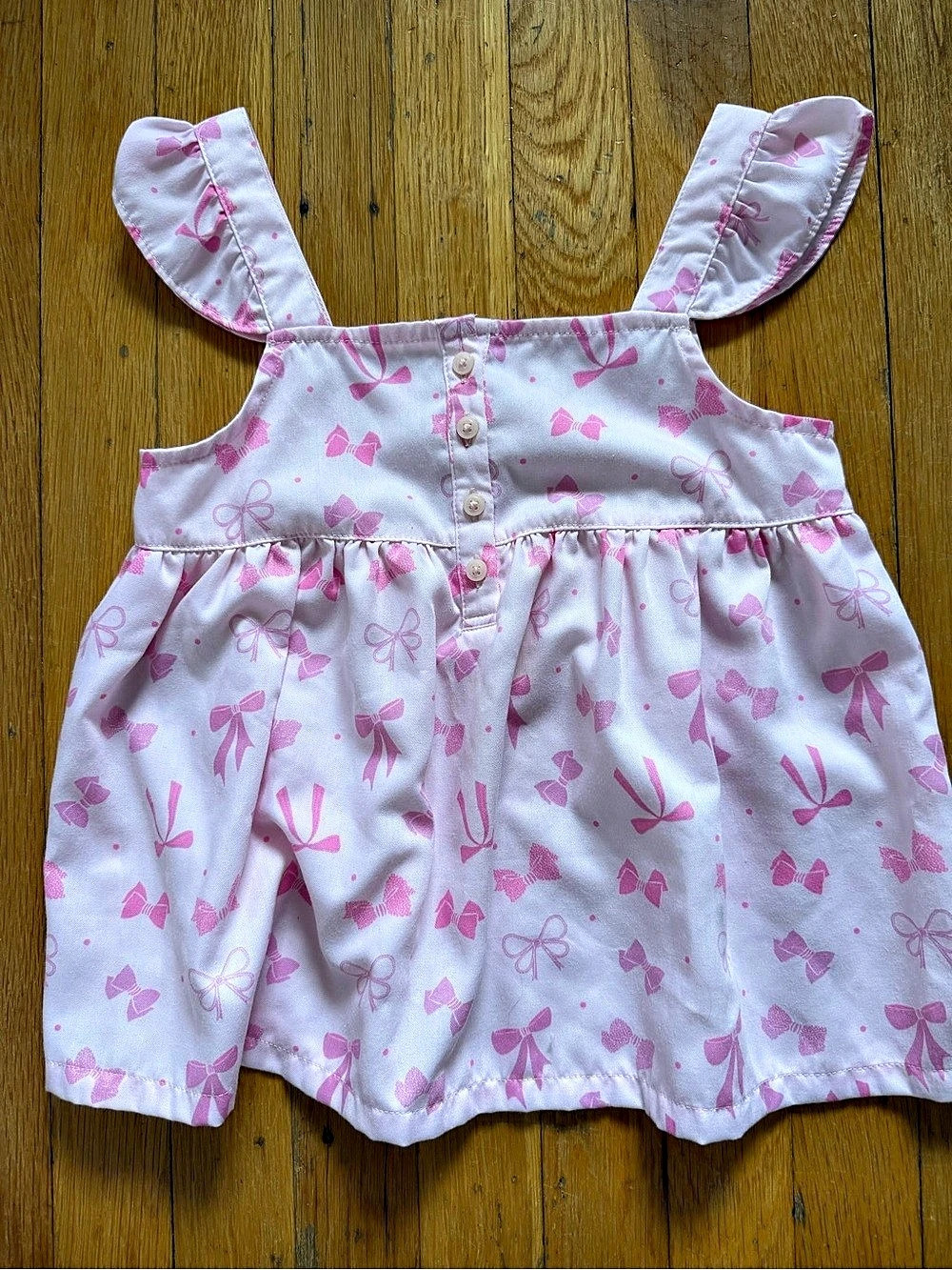 Pink Bow Print Matching Set Like New